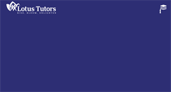 Desktop Screenshot of lotustutors.com